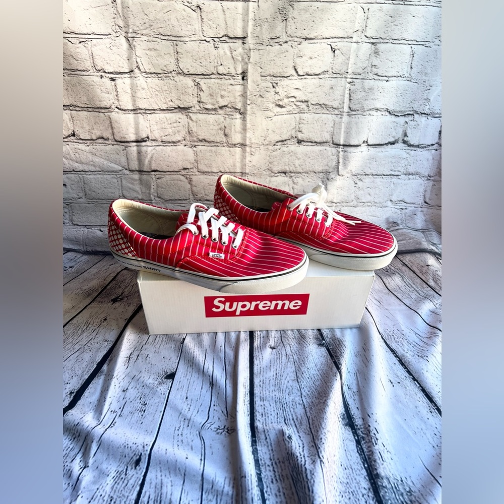 VANS. SUPREME.  Era Comme Des Garçon Red Vn-0w3ceg5. Size 10.5